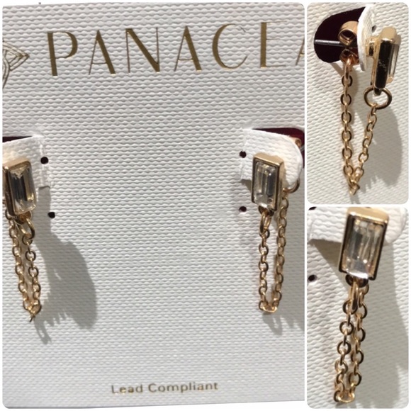 panacea Jewelry - Panacea gold link chain earrings